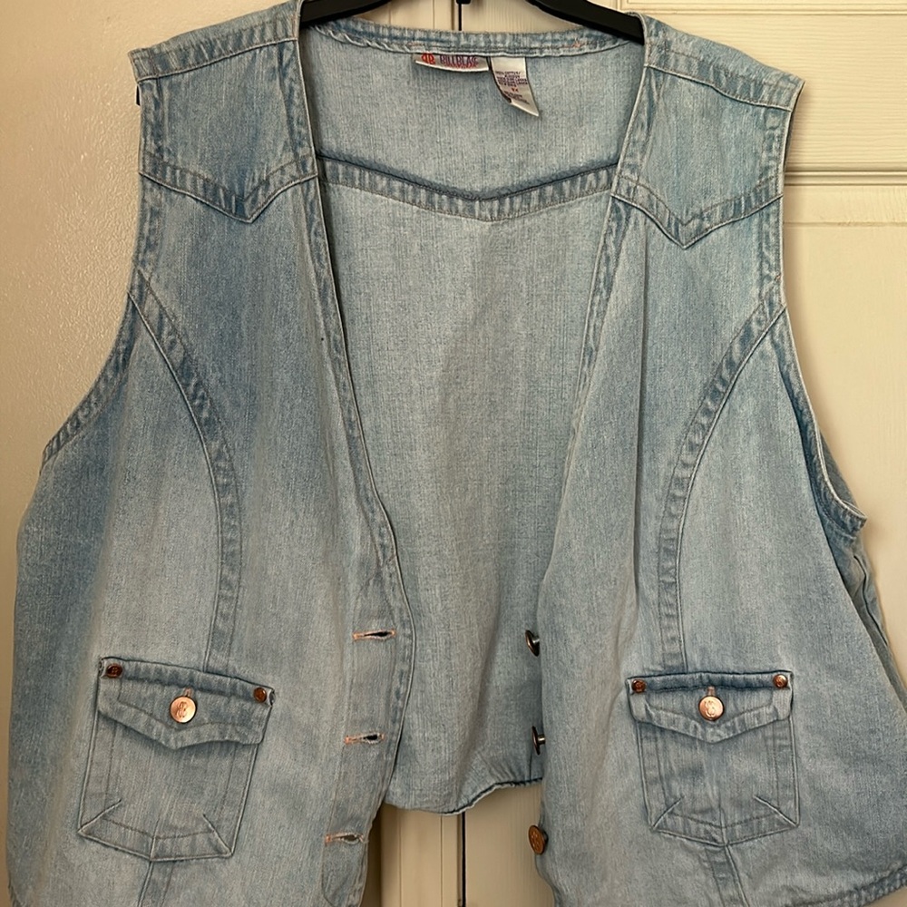 Bill bass Women Vintage Denim Vest